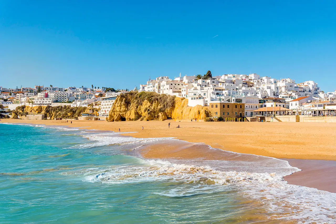 Albufeira sandy beach