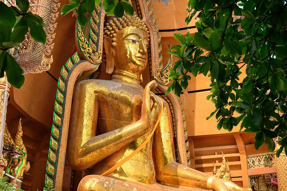 Buddha in Tiger Cave Temple Kanchanburi
